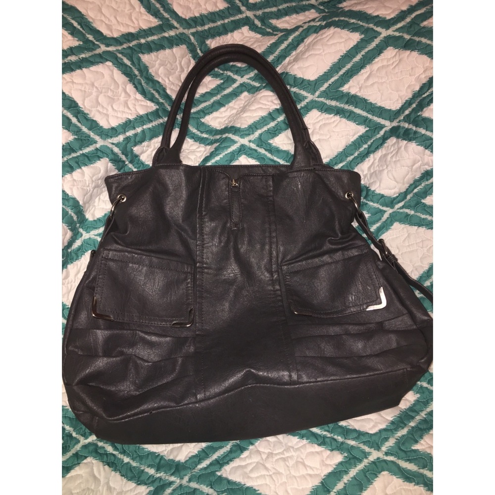 🍒Catos Gray leather hobo bag